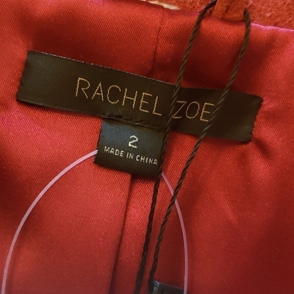 𝅺rachel  Zoe leather/suade jacket size 2 - Picture 6 of 14